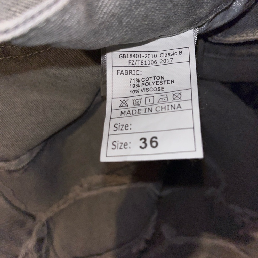 Distressed Gray Jeans - Picture 3 of 3